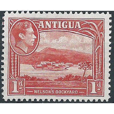 Antigua 1938 SG99 1d Scarlet Mounted Mint.. .