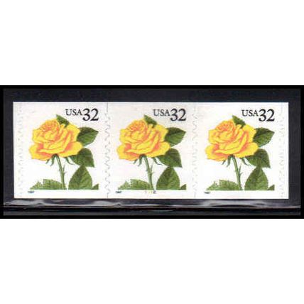 3054 32c Yellow Rose Very Fine MNH PNC 1112/3 PA3662