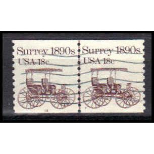 Used 1907 18c Surrey Very Fine CNP Left 15 PA0536