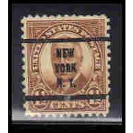 Used 684 1 1/2c Warren Harding Almost Very Fine PreCnx KA7053