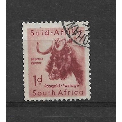 SouthAfrica.SG152 1d Black Wildebeest.Fine Used.Sept21m