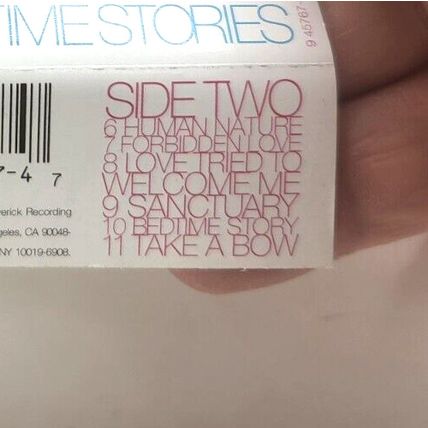 Madonna Bedtime Stories 1994 Cassette Tape (F13)
