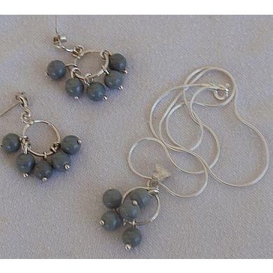 Grapes silver set