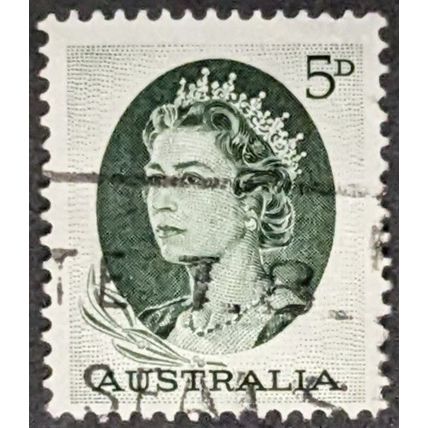 STAMP AUSTRALIA SG354 1963 5d Queen Elizabeth II Used