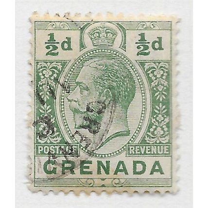 GRENADA 1913 ½d HALFPENNY KG5 USED SG90