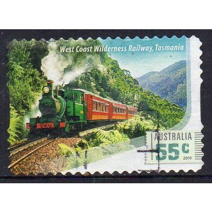 Australia 2010 Great Aust Railway Journeys - West Coast Wilderness 55c s/a Used