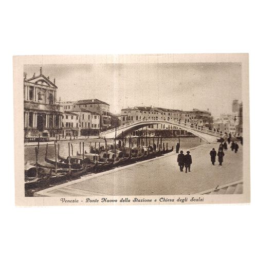 VENEZIA vintage postcard unused c.1943? Venice canals etc (a) =