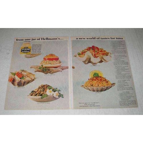 1965 Hellmann's Mayonnaise Ad - World of Taste for Tuna