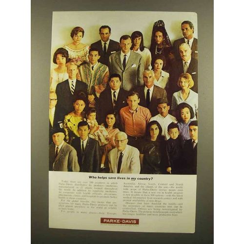 1965 Parke-Davis Medicine Ad - Who Helps Save Lives