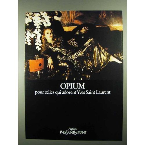 1981 Yves Saint Laurent Opium Perfume Ad
