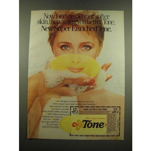 1983 Tone Soap Ad - Even Cleaner, Softer Skin