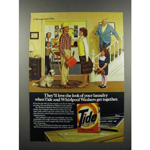 1983 Tide Detergent Ad - Love the Look of Laundry