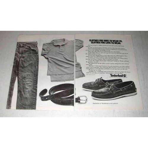 1983 Timberland Shoes, Clothes Ad - Love to Wear