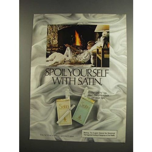 1984 Satin Cigarettes Ad - Spoil Yourself