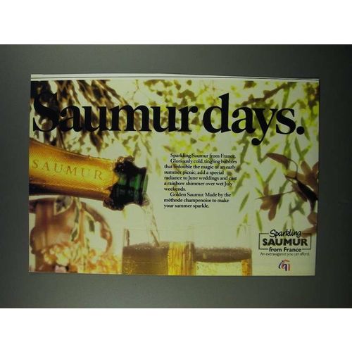 1984 Saumur Champagne Ad - Saumur Days