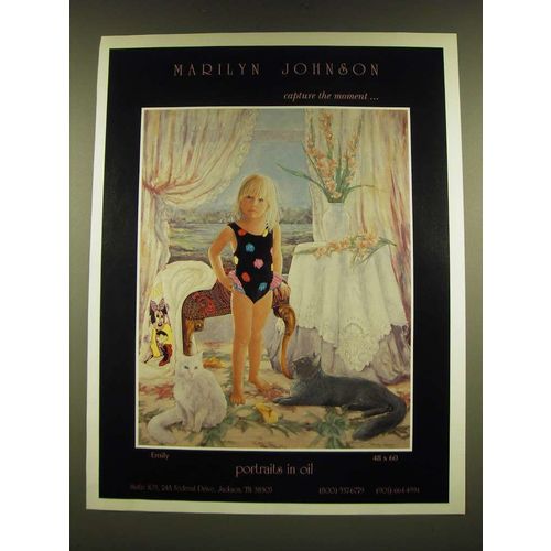 1990 Emily by Marilyn Johnson Ad - Marilyn Johnson capture the moment