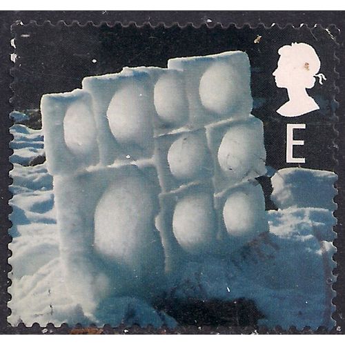 GB 2003 QE2 Euro Christmas. Ice Scultures SG 2412 used stamp ( B1226 )