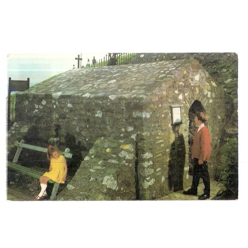 CHAPEL OF SAINT TRILLO, RHOS-ON-SEA, CONWY WALES used vintage postcard 1974 pm /
