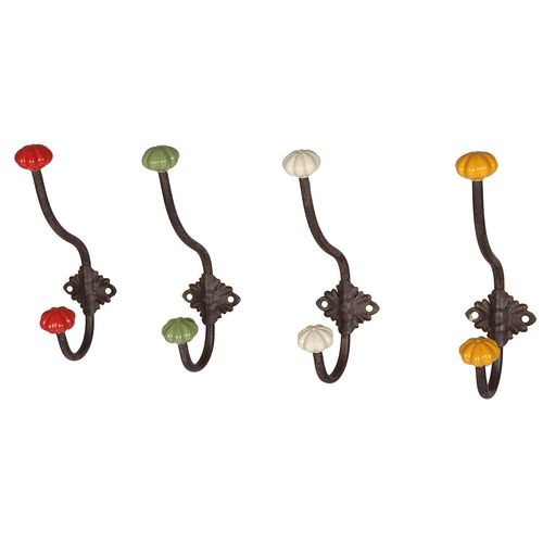 Haken mit Keramik - rot 23cm
