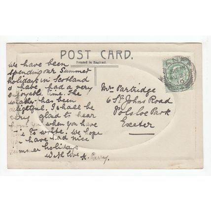Banff from the Hill O' Doune RP Postcard 1910 Banffshire