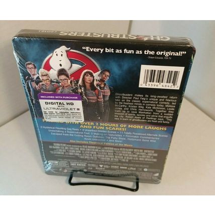 Ghostbusters (2016) Steelbook (Blu-ray)NEW (Sealed)..Box Packing w/Track