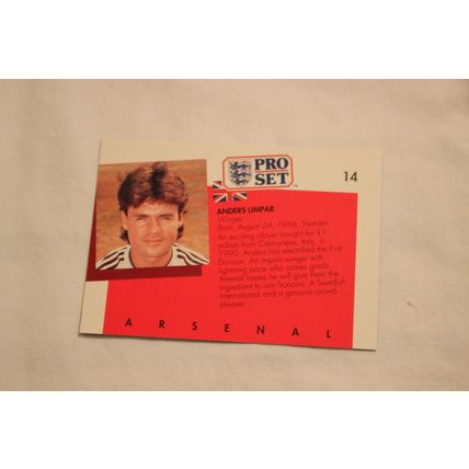 Andres Limpar 1990/91 Pro Set NO. 14