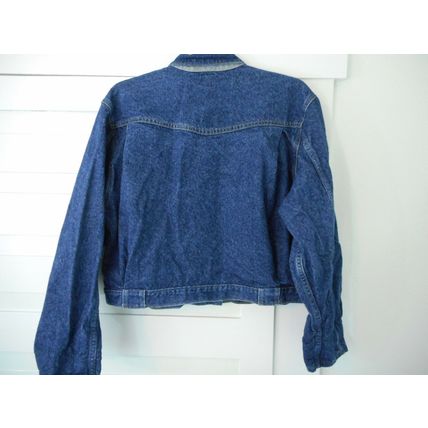 VTG Lee Denim Trucker Jacket Made In USA Size Large Vintage