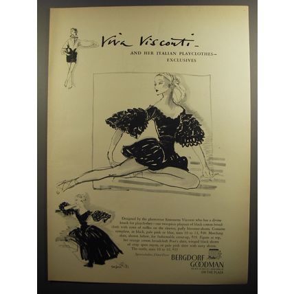 1952 Bergdorf Goodman Playsuit by Simonetta Visconti Advertisement