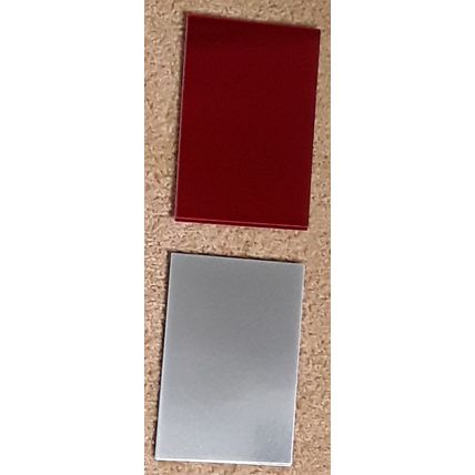 New. Pack of 12 multi mirror card A6. Gold, silver, blue, green, red, purple