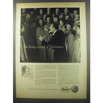 1956 Capitol Records Advertisement - the Roger Wagner Chorale