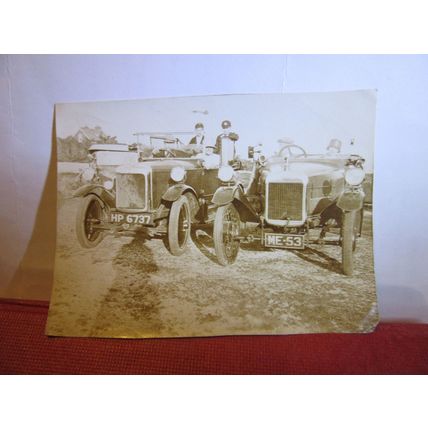 1930s veteran cars numbers ME 53 and HP 6737 small photograph #