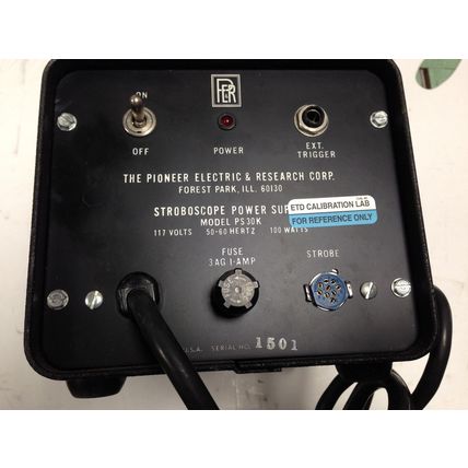 PIONEER ELECTRIC & RESEARCH CORP PS30K STROBOSCOPE POWER SUPPLY,DK
