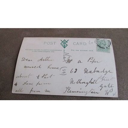 1907 fr Postcard - The Palace Gardens - Maidstone Kent