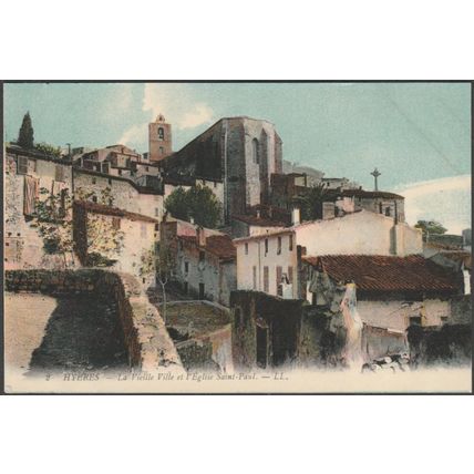 La Vieille Ville et l'Eglise Saint-Paul, Hyères, c.1910 - Lévy CPA LL2