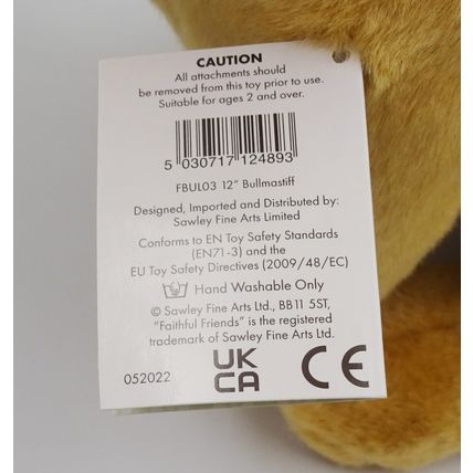 Bullmastiff 12" TOY DOG, as it is, personalised, gift wrapped 3 options