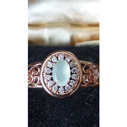 Vintage 1990-s 14 Ct Rolled Gold Peridot Ring Size UK N 1/2 US 7 - Hallmarked!