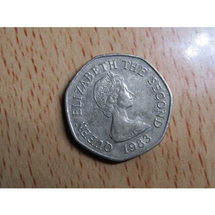 Jersey 1983 Elizabeth ll 20p Coin