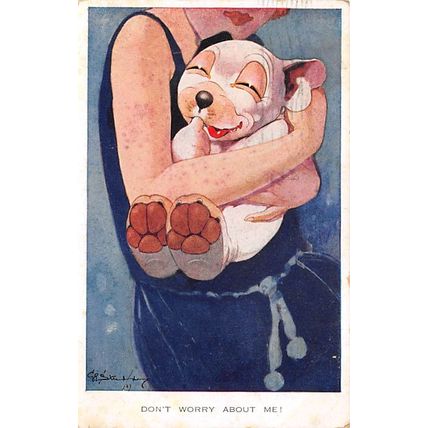 G E Studdy : Don't worry about me! : "Bonzo" postcard 1260 pu