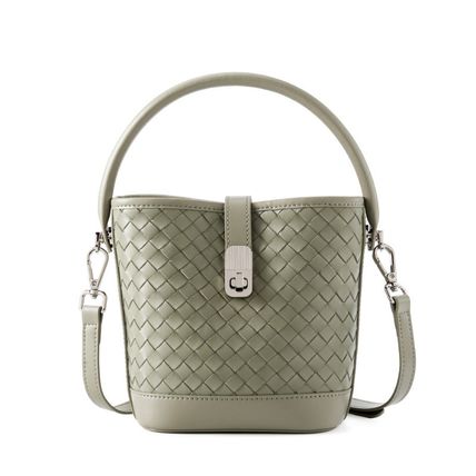 Women's Genuine Leather Tote Shoulder Handbag Green