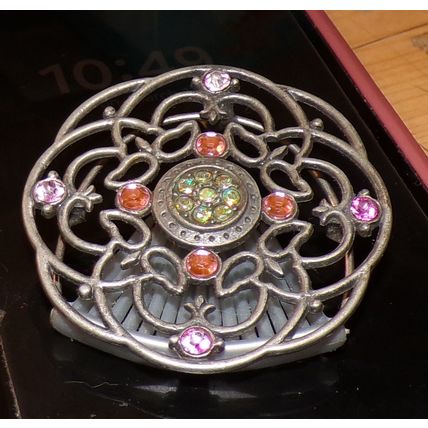 ART DECO ERA HAIR PIN/COMB COSTUME JEWELRY WITH RHINESTONES