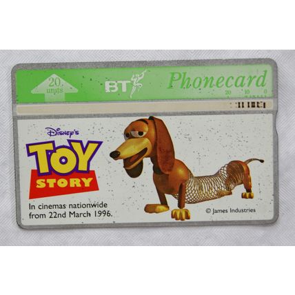 UK BT Phone Card - Disney Toy Story - Slinky Dog