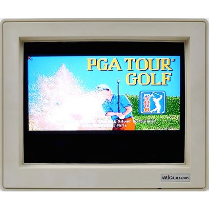 PGA TOUR GOLF BY ELECTRONIC ARTS FOR COMMODORE AMIGA - TESTED & WORKING