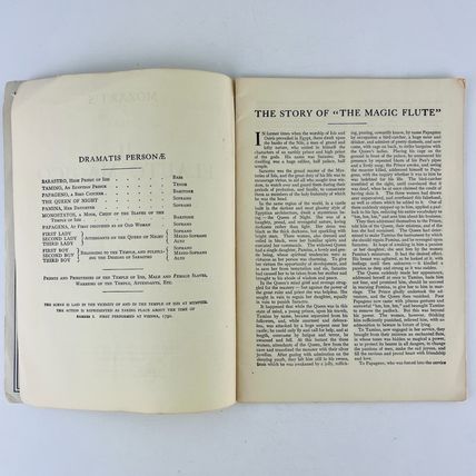 Grand Opera Librettos Collection Il Flauto Magico Mozart Songbook