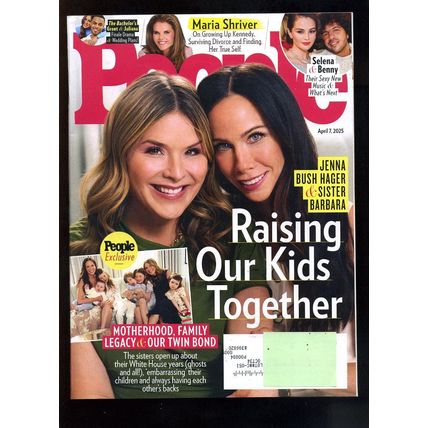 PEOPLE MAGAZINE April 7, 2025 JENNA BUSH HAGER & SISTER BARBARA BUSH KIDS NEW