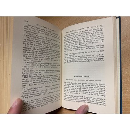 c1937 J M BARRIE "THE LITTLE MINISTER" FICTION VINTAGE HARDBACK BOOK (P3)