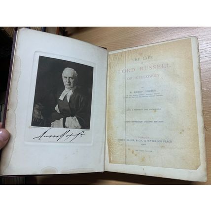 1902 "THE LIFE OF LORD RUSSELL OF KILLOWEN" R BARRY O'BRIEN ANTIQUE BOOK (P5)