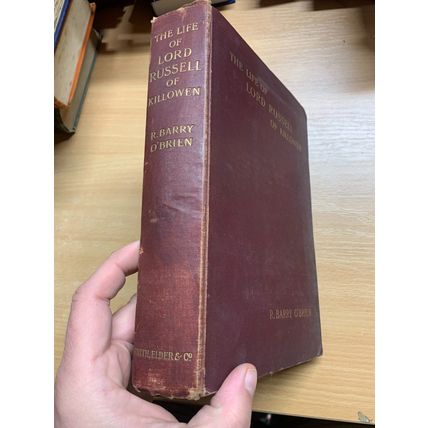 1902 "THE LIFE OF LORD RUSSELL OF KILLOWEN" R BARRY O'BRIEN ANTIQUE BOOK (P5)