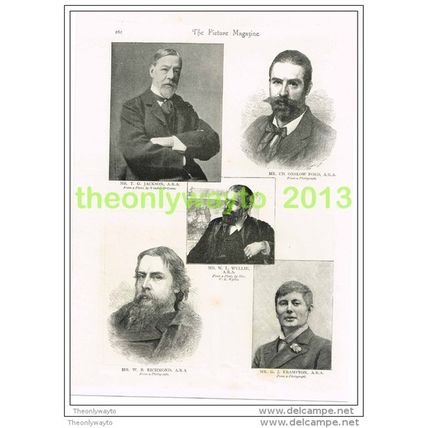 FAMOUS 19thC BRITISH ARTISTS, T G JACKSON , Book Illustration c1895