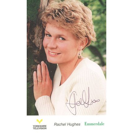 Rachel Hughes Emmerdale Vintage Hand Signed Cast Photo
