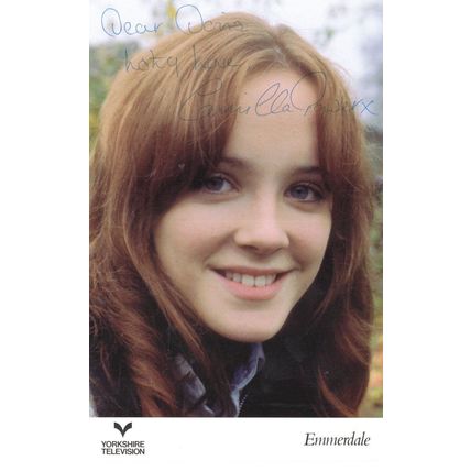 Camilla Power Emmerdale Vintage Hand Signed Cast Photo